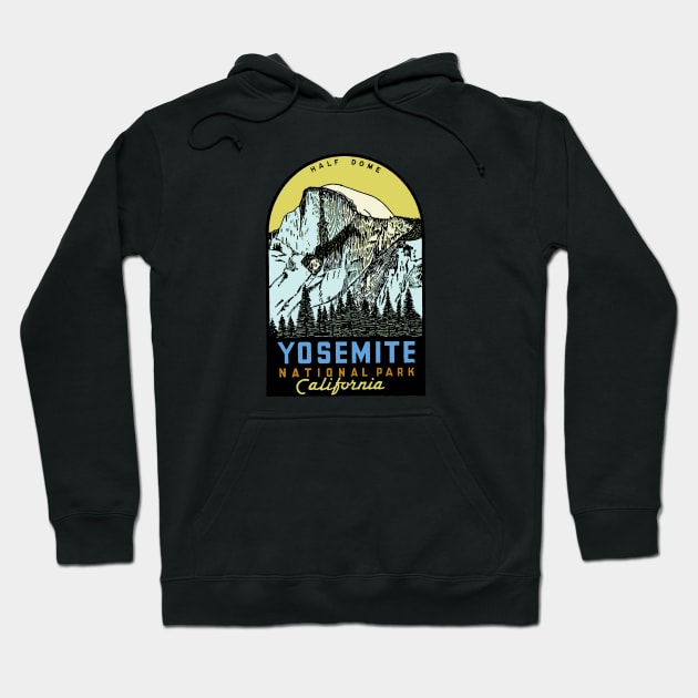 Yosemite National Park Hoodie by Midcenturydave